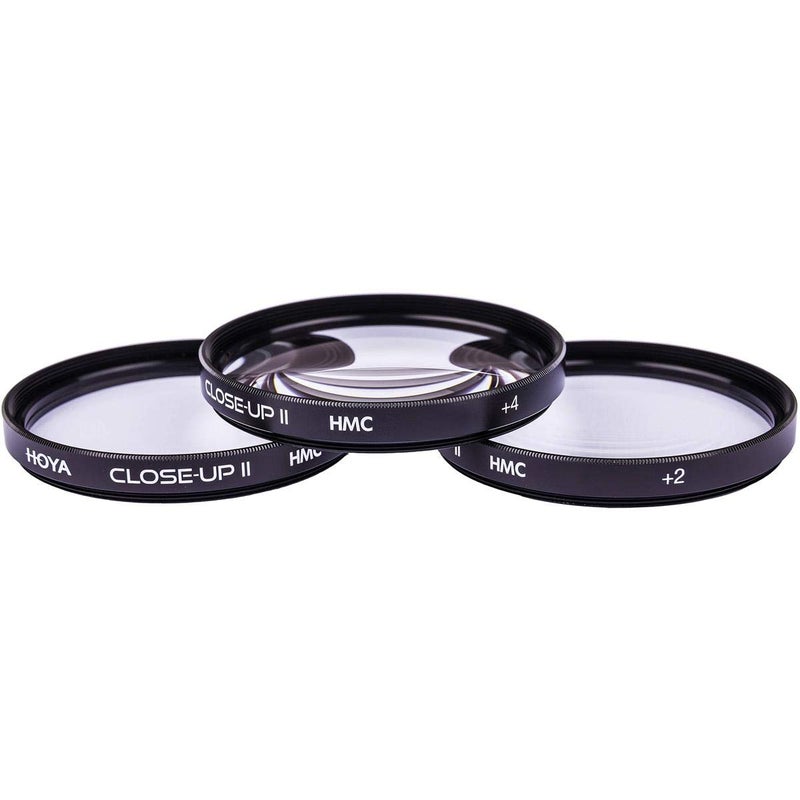 Hoya 49mm Close-UP Diopter Lens Filter Set II â€“ +1, +2, and +4 Diopters Included for Close-Up Photography and Anamorphic Lenses â€“ Multi-Coated Glass Elements for Superior Optical Performance - Image 1